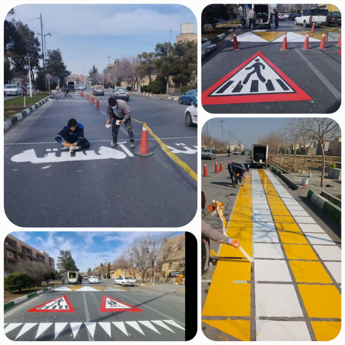 اجرای ۱۵۰ کیلومتر خط‌کشی معابر در منطقه یک با اعتبار ۱۲۰ میلیارد ریال